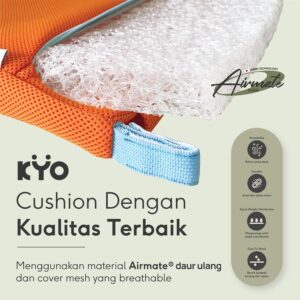KYO Knot Your Ordinary Airmate Lucy Seat Cushion / Bantal Duduk / Alas Duduk / Alas Kursi - KYO Conscious