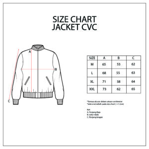 d&f Jaket Bomber CVC Pria Navy Cream