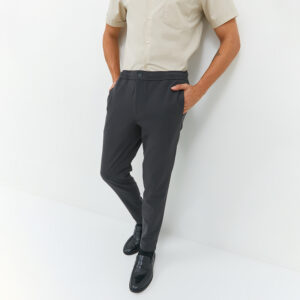 JOBB Tyga Celana Panjang Pria Modern Slim Fit Dark Grey