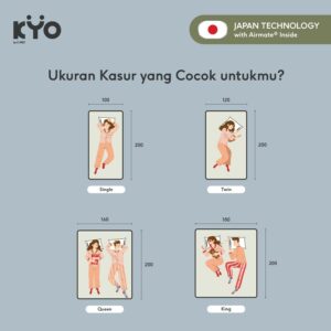 KYO Knot Your Ordinary Airmate Foldable Mattress / Alas Kasur / Pelapis Kasur / Pelindung Kasur / Matras Kasur