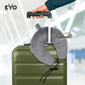 KYO Knot Your Ordinary Airmate Travel Pillow / Bantal Leher / Bantal Travel / Travel Neck Pillow