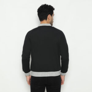 d&f CVC Jaket pria Bomber Table hitam peping - Abu muda