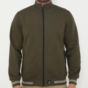 d&f Jaket Biker pria - olive