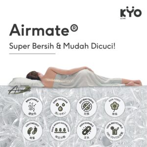 KYO Knot Your Ordinary Airmate Topper Mattress / Alas Kasur / Pelapis Kasur / Pelindung Kasur / Matras Kasur