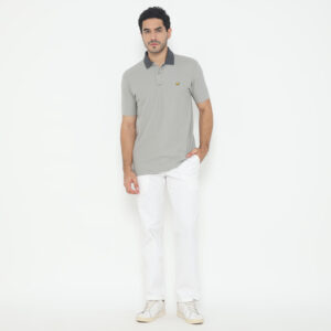 Jack Nicklaus Elantra Polo Shirt Pria Regular Fit Light Grey