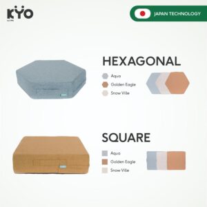 KYO Knot Your Ordinary Airmate Tobu Floor Cushion / Alas Duduk Multifungsi / Bantal Lesehan / Bantal Duduk / Bantal Lantai ( Square & Hexagonal ) - KYO Conscious