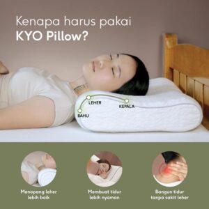 KYO Knot Your Ordinary Ergonomic Airmate Pillow Lite / Bantal Bihun / Bantal Anak / Bantal Dewasa / Bantal Tidur / Bantal Ergonomis ( Soft )