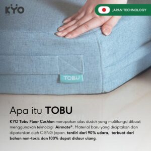 KYO Knot Your Ordinary Airmate Tobu Floor Cushion / Alas Duduk Multifungsi / Bantal Lesehan / Bantal Duduk / Bantal Lantai ( Square & Hexagonal ) - KYO Conscious