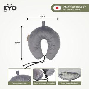 KYO Knot Your Ordinary Airmate Travel Pillow / Bantal Leher / Bantal Travel / Travel Neck Pillow
