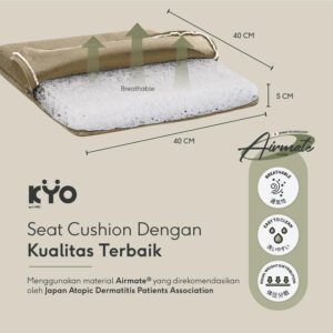 KYO Knot Your Ordinary Eva Airmate Seat Cushion / Alas Duduk / Bantal Duduk