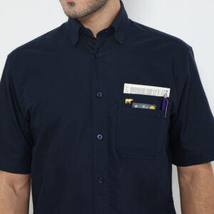 Jack Nicklaus Winter Kemeja Pria Lengan Pendek Regular Fit Navy