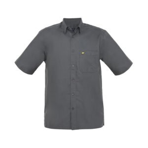 Jack Nicklaus Winter Kemeja Pria Lengan Pendek Regular Fit Dark Grey
