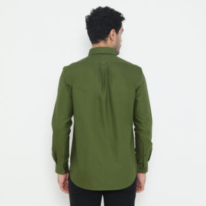 Jack Nicklaus Saunders Kemeja Pria Lengan Panjang Slim Fit Olive