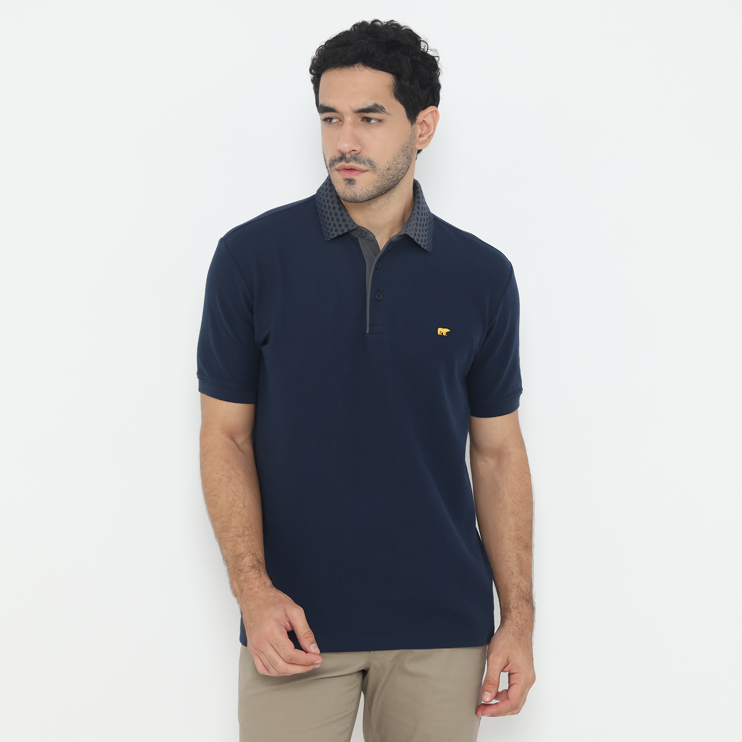 Jack Nicklaus Prospero Polo Shirt Pria Regular Fit Navy