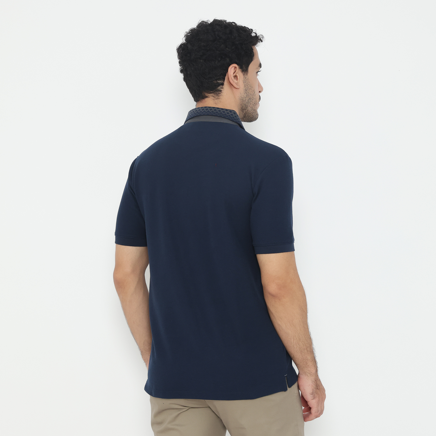 Jack Nicklaus Prospero Polo Shirt Pria Regular Fit Navy - Image 3
