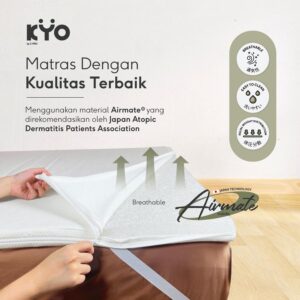 KYO Knot Your Ordinary Airmate Topper Mattress / Alas Kasur / Pelapis Kasur / Pelindung Kasur / Matras Kasur