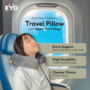 KYO Knot Your Ordinary Airmate Travel Pillow / Bantal Leher / Bantal Travel / Travel Neck Pillow