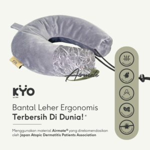 KYO Knot Your Ordinary Airmate Travel Pillow / Bantal Leher / Bantal Travel / Travel Neck Pillow