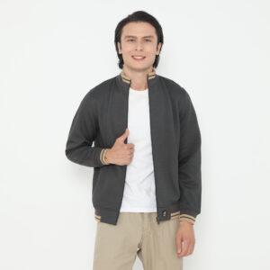 d&f Jaket Bomber Pria –  Abu tua