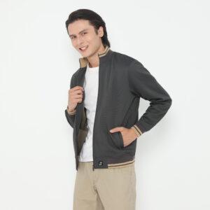 d&f Jaket Bomber Pria –  Abu tua