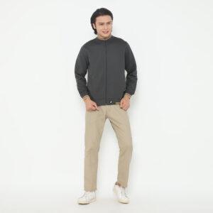d&f Jaket Bomber Pria –  Abu tua