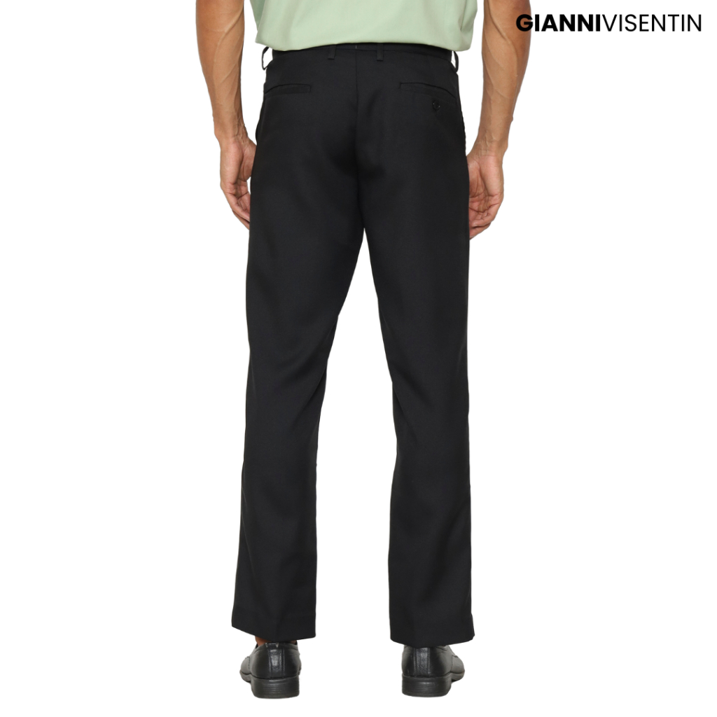 Gianni Visentin - Celana Bahan Formal Stretch Regular Pria - 2142 - Image 4