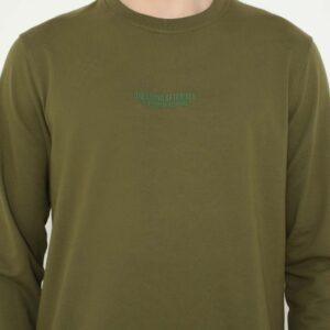 d&f sweatshirt hoodie L/S pria ""DREAMING AFTER ALL" - Olive