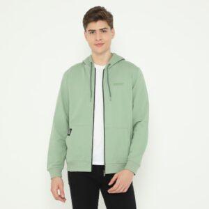 d&f sweatshirt hoodie L/S pria "ENDLESS" - hijau