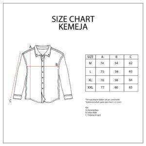 d&f kemeja pria - denim blue