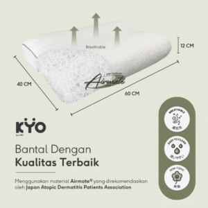 KYO Knot Your Ordinary Airmate Ergonomic Pillow / Bantal Bihun / Bantal Dewasa / Bantal Tidur / Bantal Ergonomis ( Soft , Medium dan Firm )