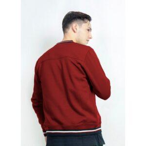 d&f CVC Jaket Bomber Pria - Maroon