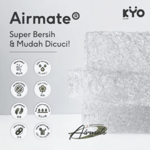KYO Knot Your Ordinary Airmate Ergonomic Pillow / Bantal Bihun / Bantal Dewasa / Bantal Tidur / Bantal Ergonomis ( Soft , Medium dan Firm )
