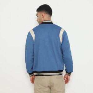 d&f Jaket Bomber pria peping ARM - Dark blue cream