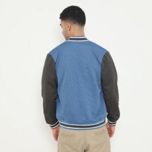d&f Jaket Bomber pria - Dark blue abu