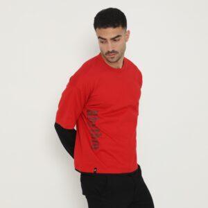d&f Kaos Pria Double layer RHYTHM - Merah