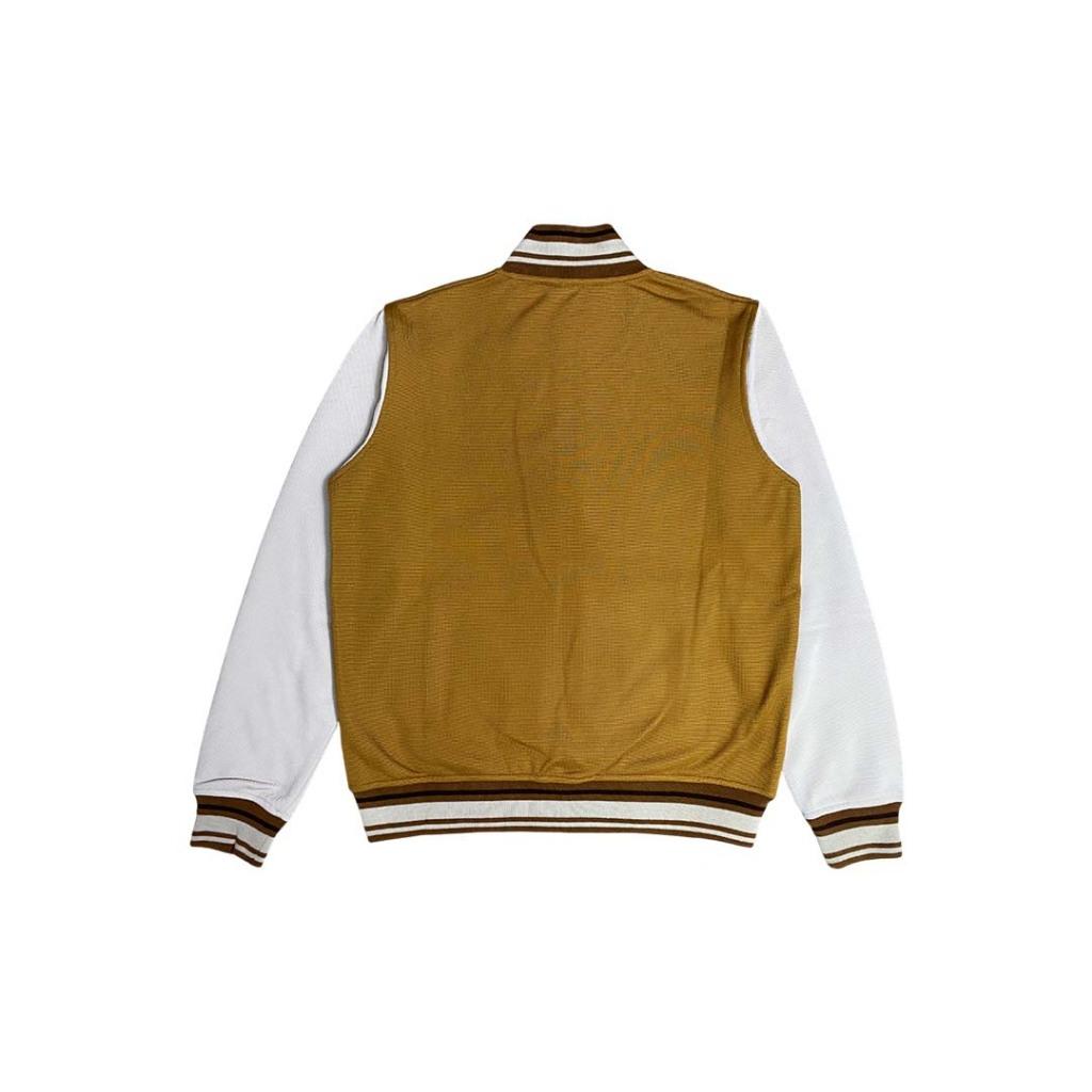 d&f CVC Jaket Bomber cut & swen pria - Cream - Image 2