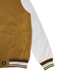 d&f CVC  Jaket Bomber cut & swen pria - Cream