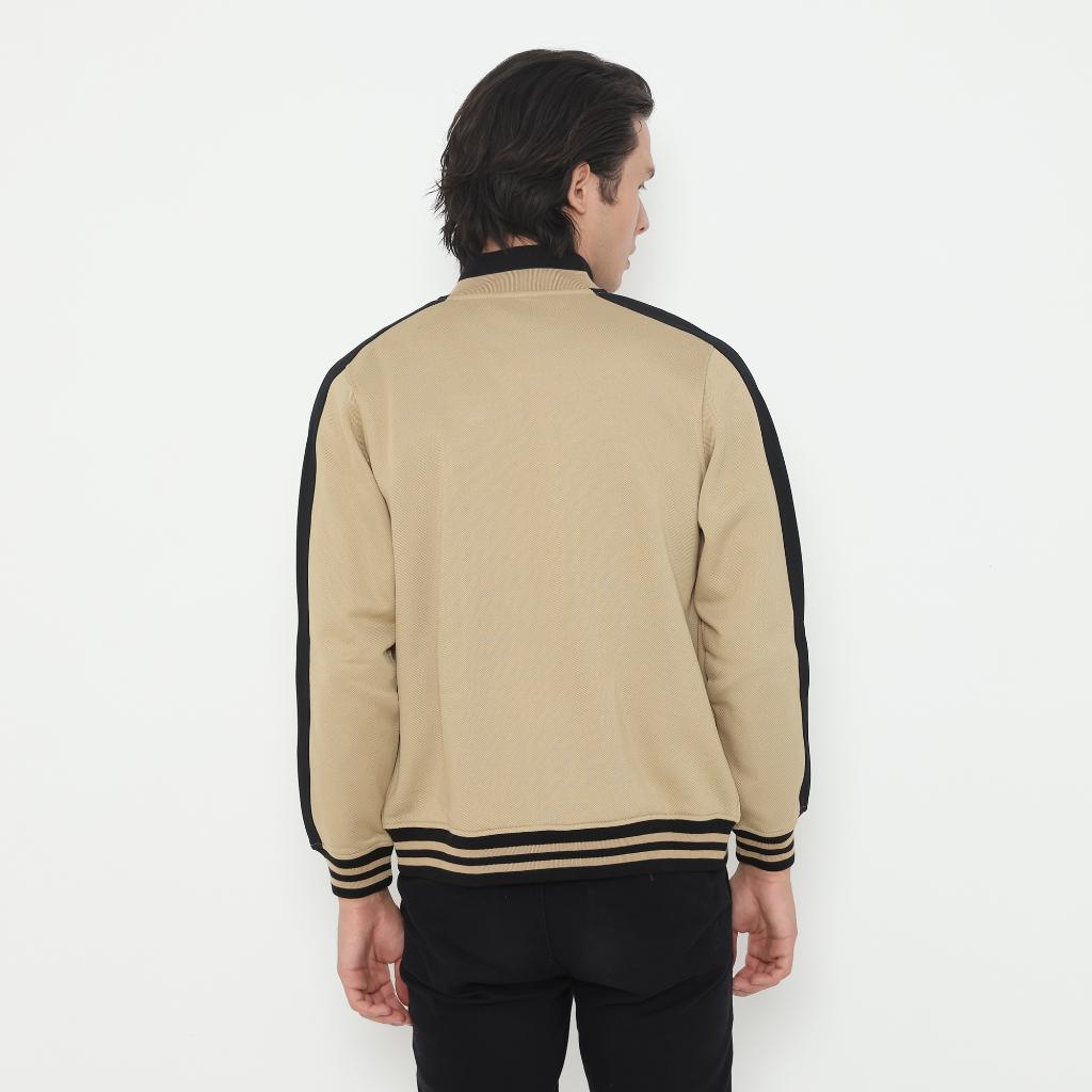 d&f Jaket Biker pria - Khaki - Image 3