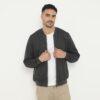 d&f Jaket Bomber pria - Abu tua list misty