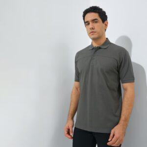 Jack Nicklaus Apache Polo Shirt Pria Regular Fit Dark Grey