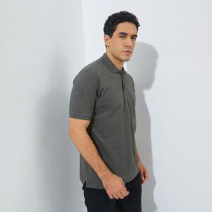 Jack Nicklaus Apache Polo Shirt Pria Regular Fit Dark Grey