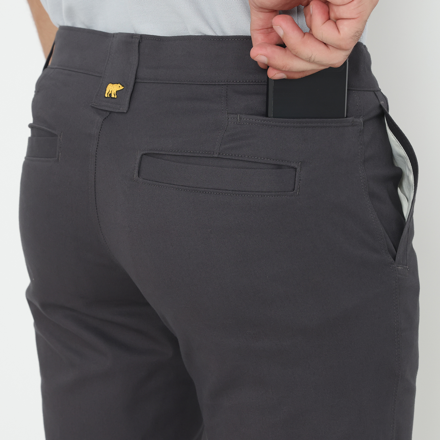 Jack Nicklaus Clayton Celana Panjang Pria Regular Fit Charcoal - Image 4