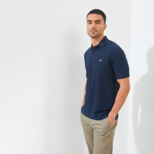 Jack Nicklaus Edgar Polo Shirt Pria Regular Fit Navy
