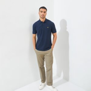 Jack Nicklaus Edgar Polo Shirt Pria Regular Fit Navy