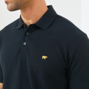 Jack Nicklaus Edgar Polo Shirt Pria Regular Fit Hitam