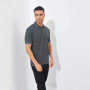 Jack Nicklaus Hubert Polo Shirt Pria Regular Fit Dark Grey