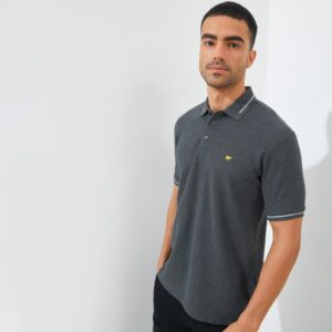 Jack Nicklaus Hubert Polo Shirt Pria Regular Fit Dark Grey