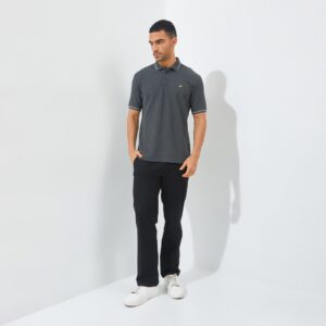 Jack Nicklaus Hubert Polo Shirt Pria Regular Fit Dark Grey