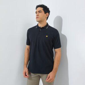 Jack Nicklaus Mandela Polo Shirt Pria Regular Fit Black