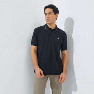 Jack Nicklaus Mandela Polo Shirt Pria Regular Fit Black